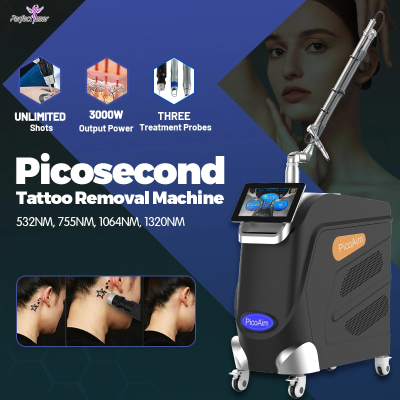 2023 New Picosecond Pico Laser ND YAG Peel Pigment Acne Shrink Pores Tattoo Removal Honeycomb Probe Skin Care Rejuvenation Beauty Equipment Machine