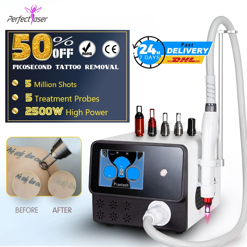 2023 New Picosecond Pico Laser ND YAG Peel Pigment Acne Shrink Pores Tattoo Removal Honeycomb Probe Skin Care Rejuvenation Beauty Equipment Machine