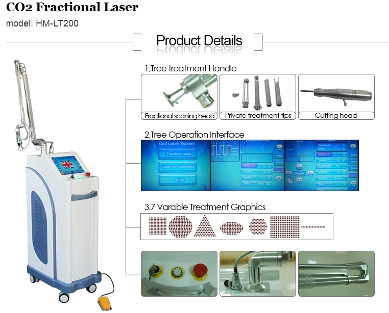 Super Result Acne Scar Removal CO2 Fractional Laser Equipment/RF Tube CO2/CO2 Wart Laser/Equipo Laser CO2 Fraccionado Vaginal