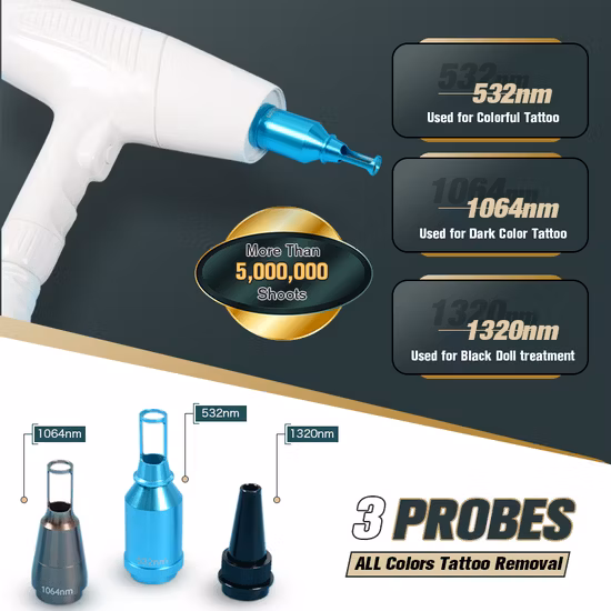 Máquina de depilación láser multifuncional Opt IPL+RF+ND YAG